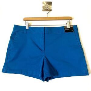 New York and Company Turquoise Blue Shorts Size 14 NWT Cotton Bermuda Shorts